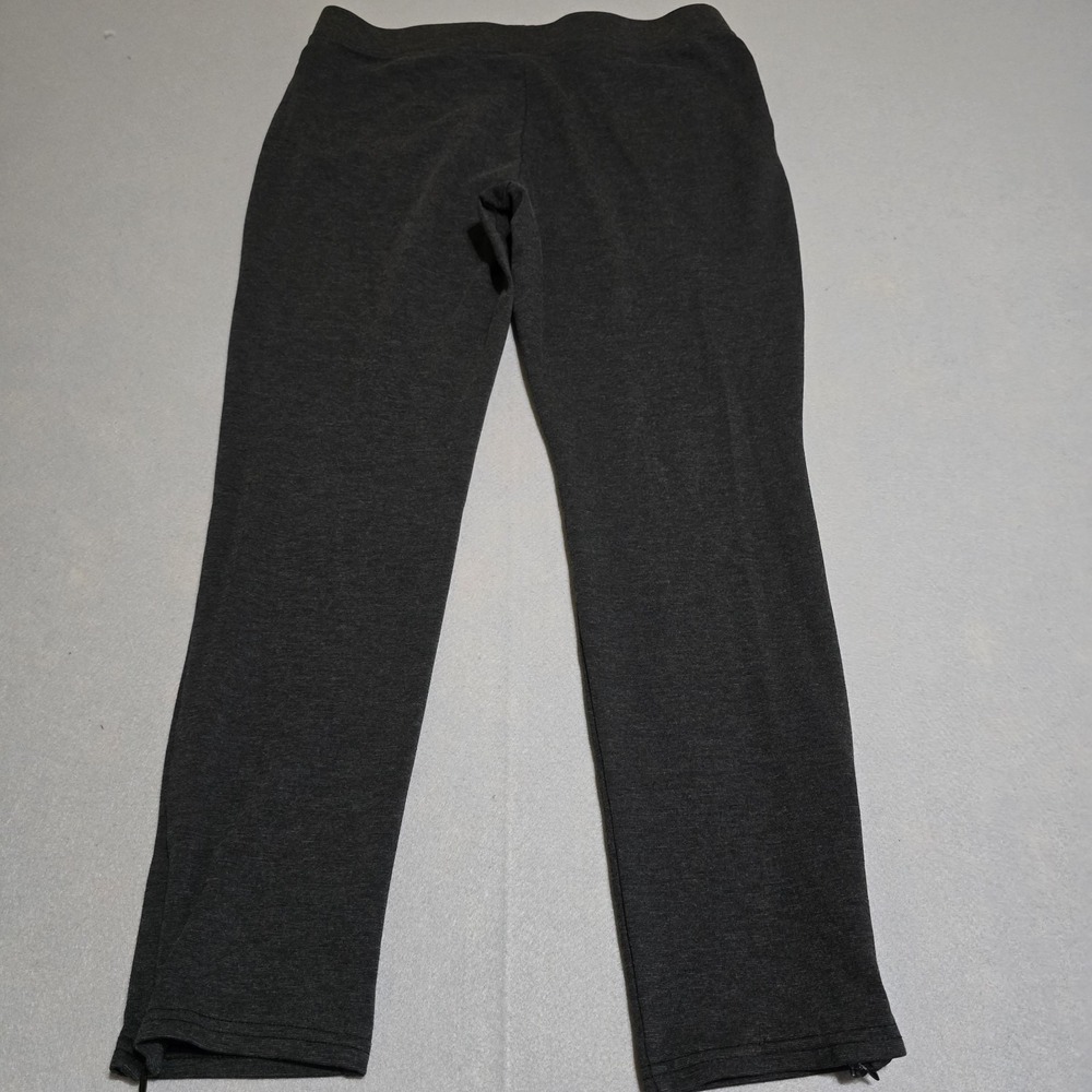 A New Day Women XL Charcoal Gray Knit Pants Ankle Zip Tapered Stretch Pockets - Picture 7 of 10